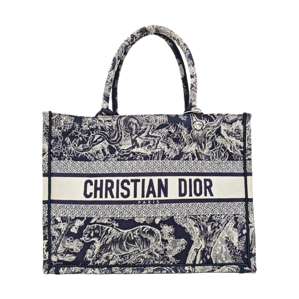 Book Tote Medium Fabric Blue