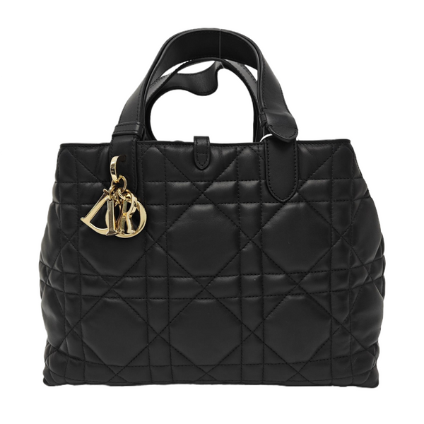 Toujours Medium Cannage Calfskin Black