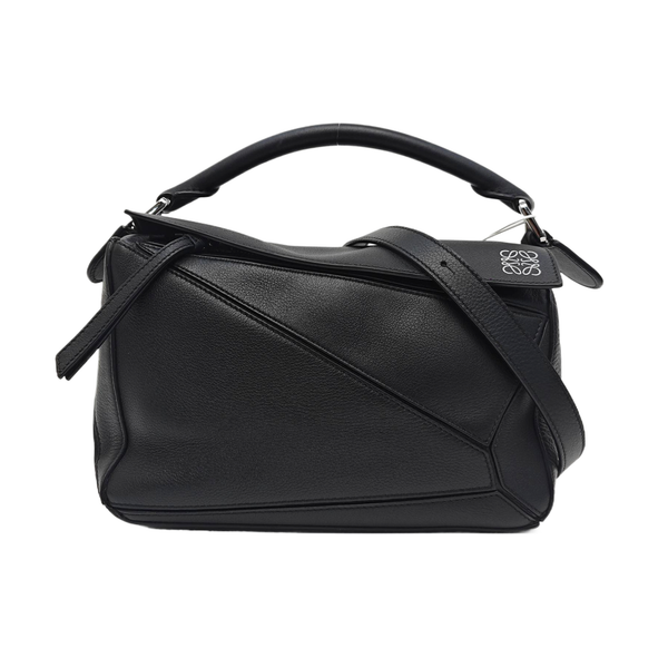 Puzzle Small Calfskin Black