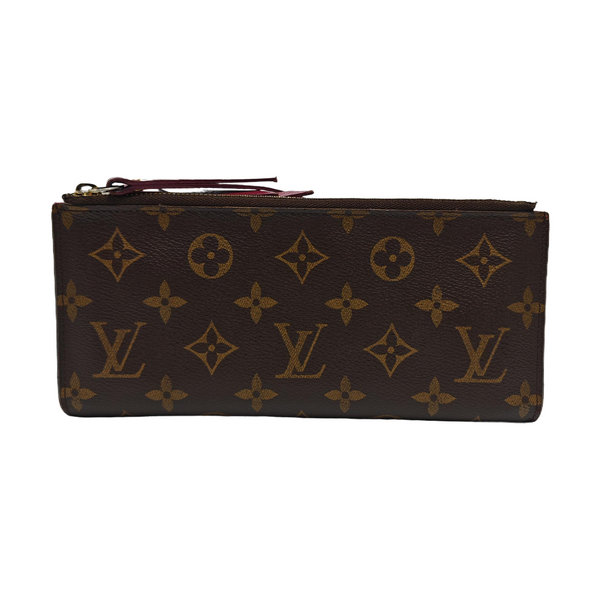 ADÈLE Monogram Coated Canvas Brown Wallet