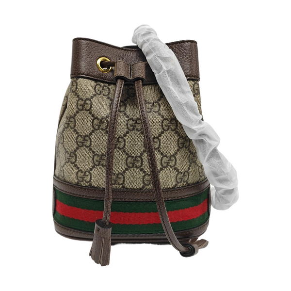 Ophidia Mini Monogram Coated Canvas Beige