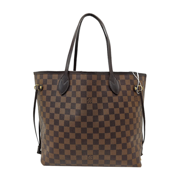 NEVERFULL MM Damier Ebene Coated Canvas Brown