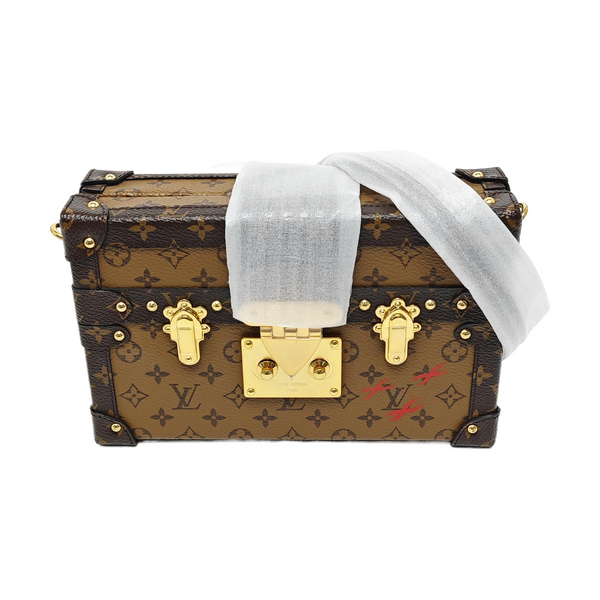 PETITE MALLE Monogram Coated Canvas Brown