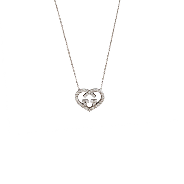 18k White Gold Silver Necklace
