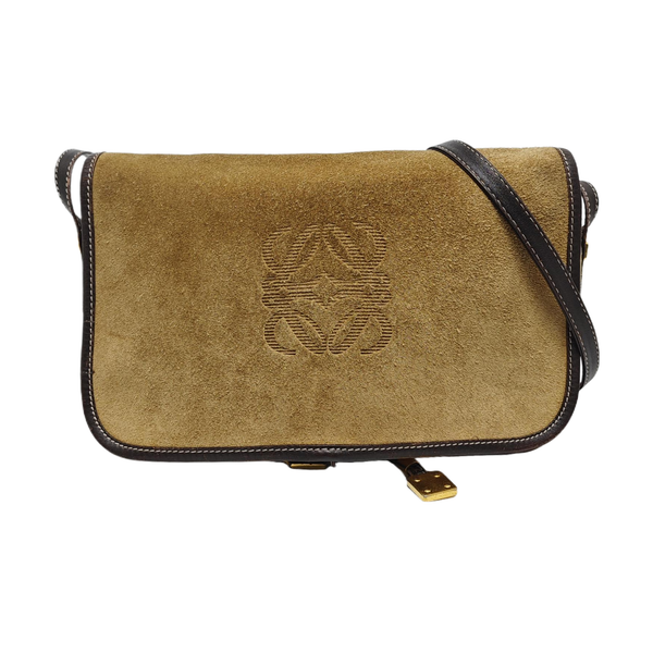 Suede Shoulder Bag Brown