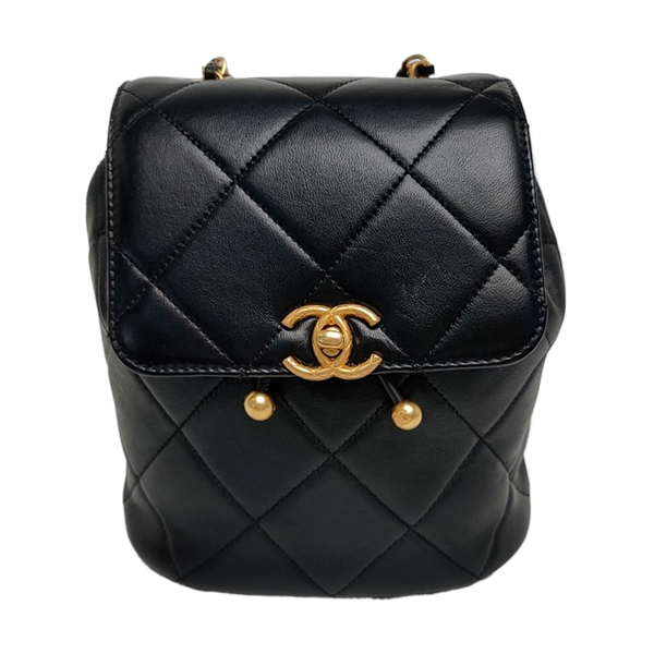 Quilted Lambskin Black