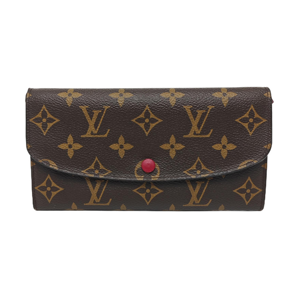 EMILIE Monogram Coated Canvas Brown Wallet