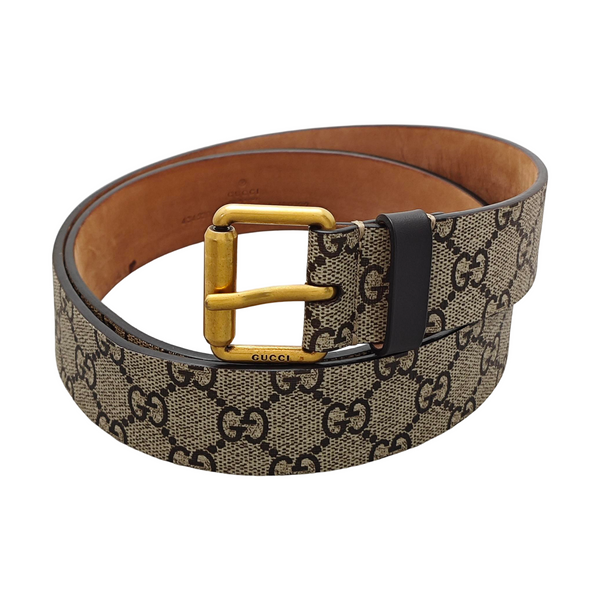 Leather Belt Beige