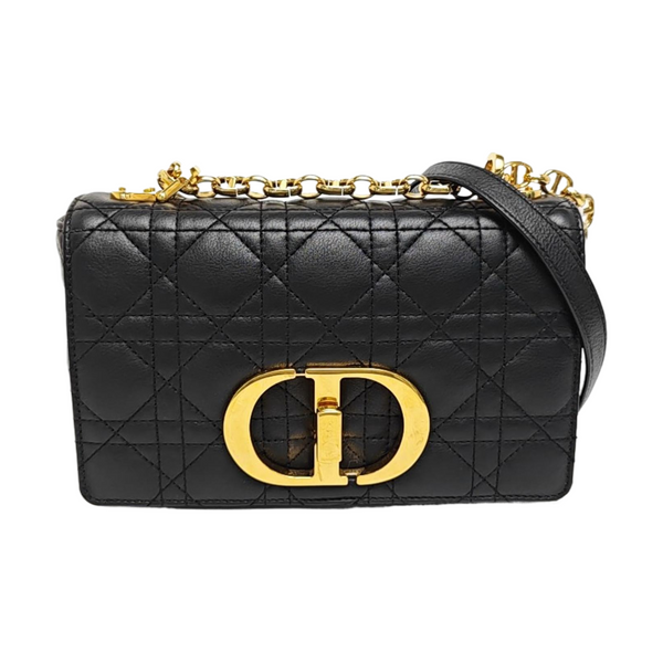 Dior Caro Small Cannage Calfskin Black
