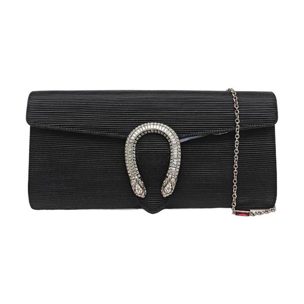 Dionysus Small Silk Satin Black