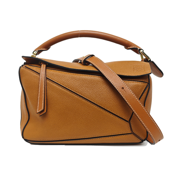 Puzzle Small Calfskin Brown