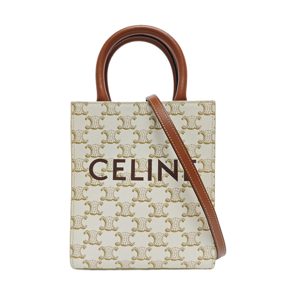 CABAS CELINE Mini Coated Canvas White
