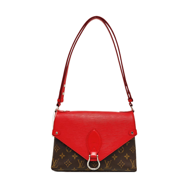 SAINT MICHEL Monogram Coated Canvas Brown