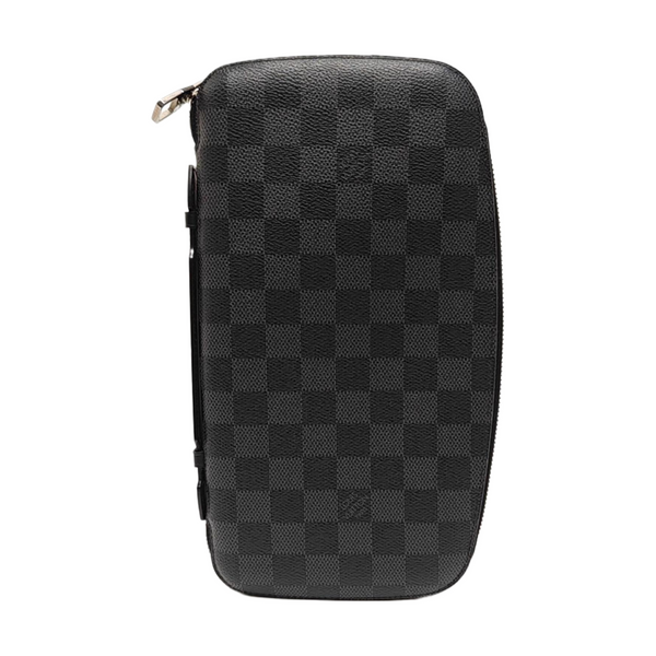 Damier Graphite Coated Canvas Clutch Gray