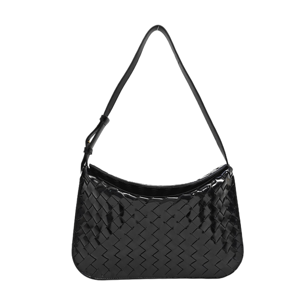 Intrecciato Patent Leather Black