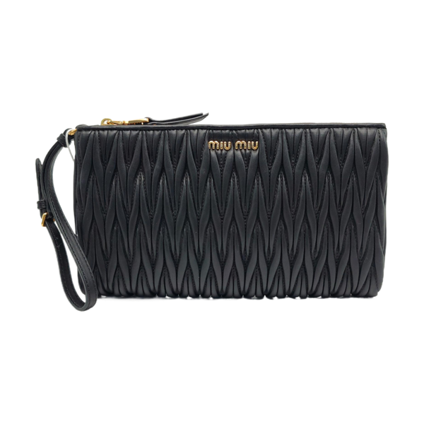 Matelassé Quilted Lambskin Black
