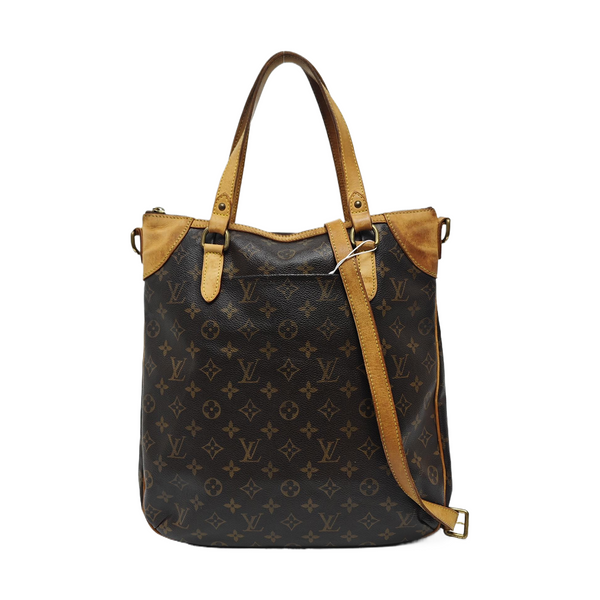 ODEON Monogram Coated Canvas Brown