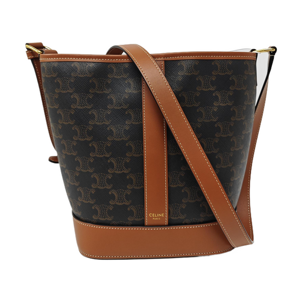 TRIOMPHE CANVAS Small Coated Canvas Brown