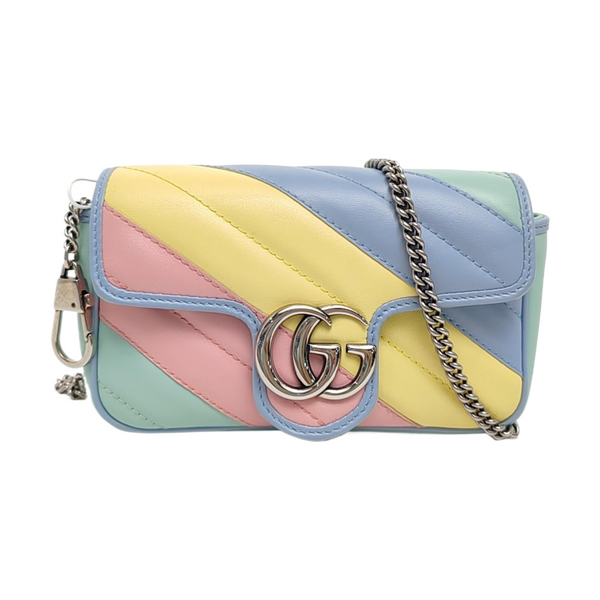 GG Marmont Mini Quilted Calfskin Multicolor