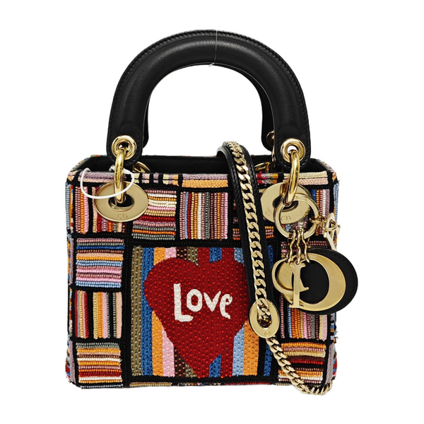 Lady Dior Mini Special Material Multicolor