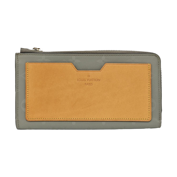 JEANNE Monogram Canvas Gray Wallet