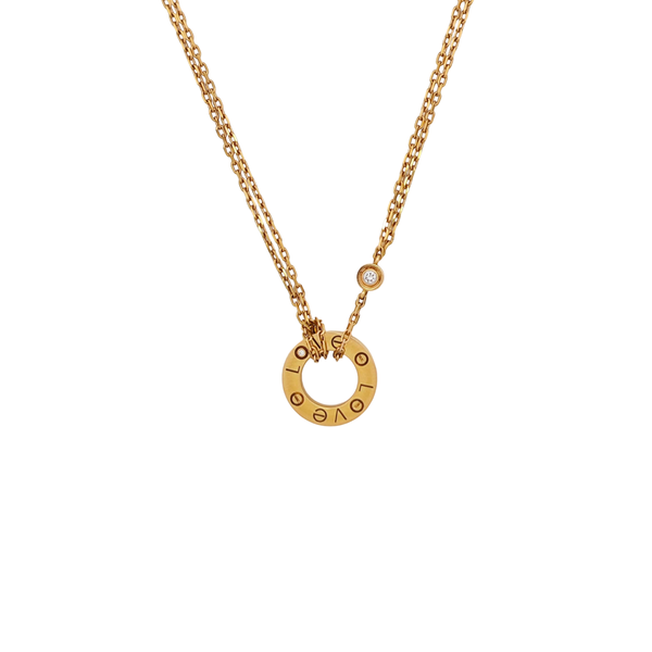 LOVE 18k Rose Gold Necklace