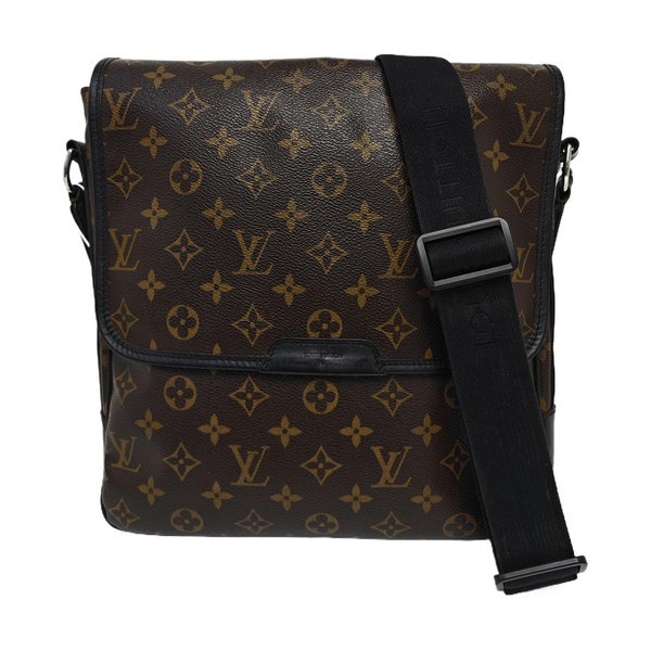 Monogram Coated Canvas Shoulder Bag Brown