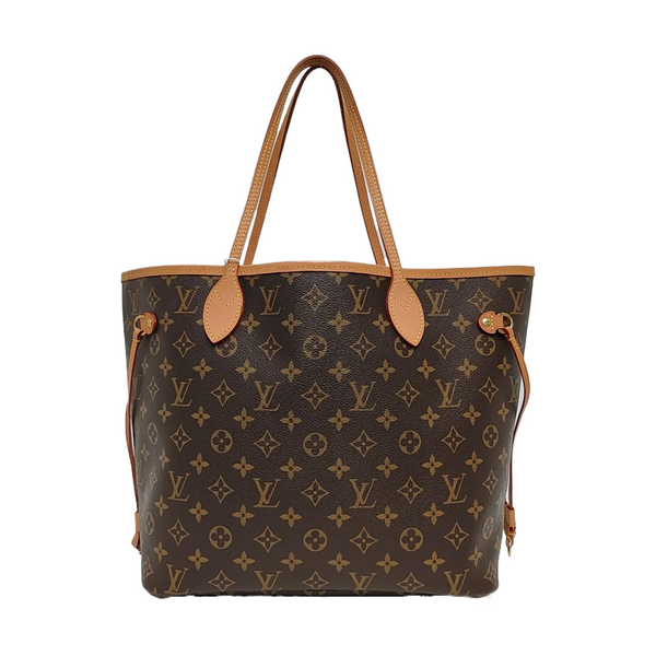 NEVERFULL MM Monogram Coated Canvas Brown