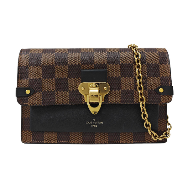 VAVIN Damier Ebene Coated Canvas Brown
