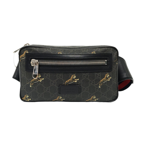 GG Supreme Monogram Coated Canvas Black