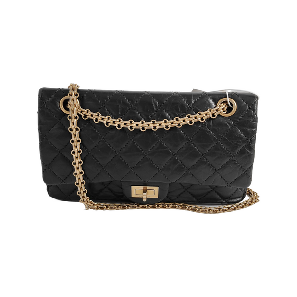 2.55 225 (small) Quilted Calfskin Black