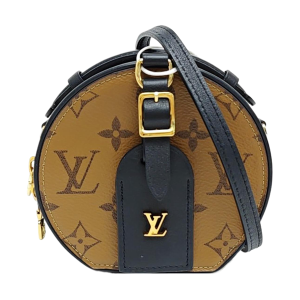 BOITE CHAPEAU Mini Monogram Coated Canvas Brown
