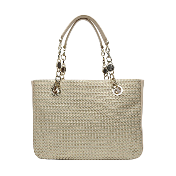 Calfskin Shoulder Bag Beige