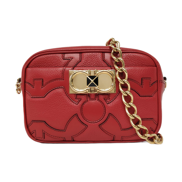 Galore Quilted Calfskin Red