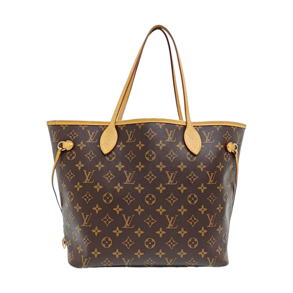 NEVERFULL MM Monogram Coated Canvas Brown
