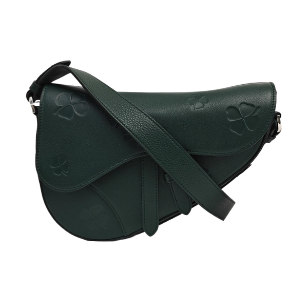 Saddle Medium Calfskin Green