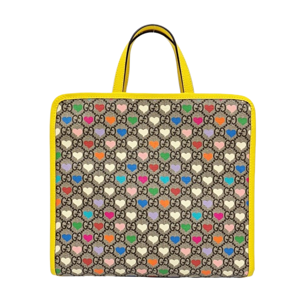 Children’s GG Bucket Monogram Coated Canvas Beige