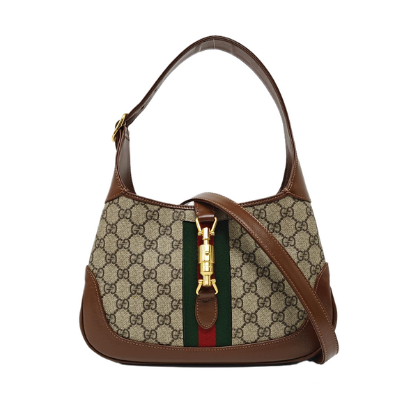 Jackie 1961 Small Monogram Coated Canvas Beige