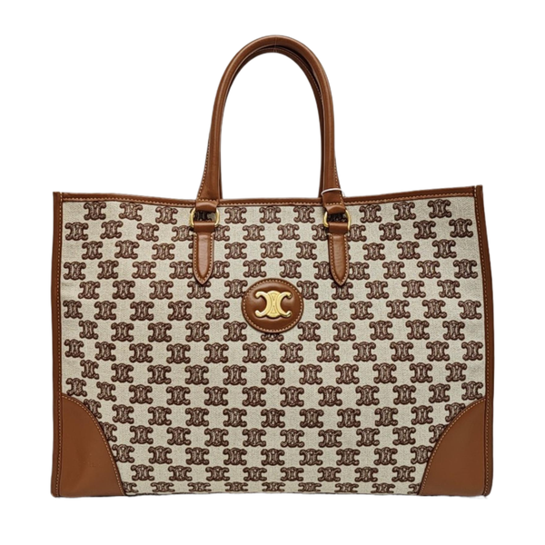Fabric Tote Bag Brown