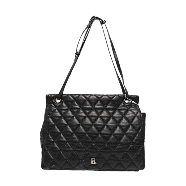 B. Quilted Calfskin Black