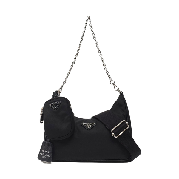 Authenticated pre-owned Re-Edition2005 Nylon Black - Shoulder Bag at Looply