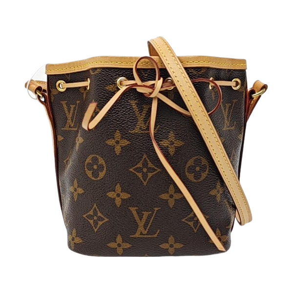 NÉONOÉ Nano Monogram Coated Canvas Brown