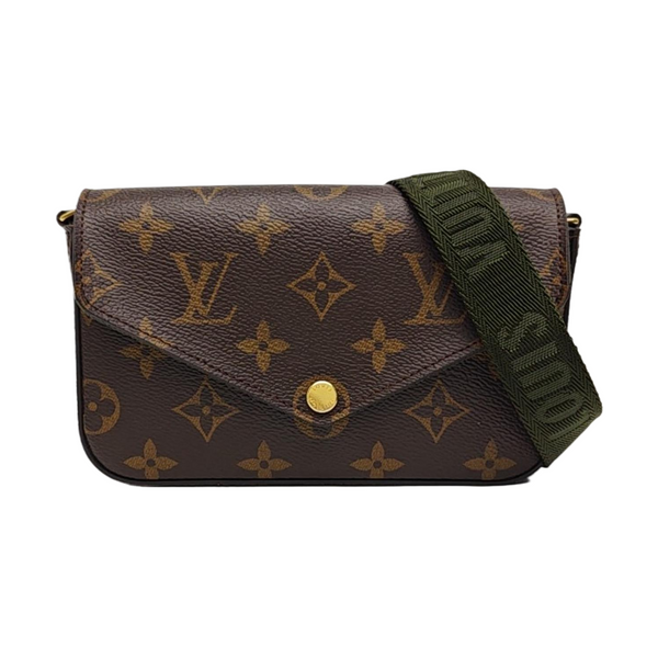 FÉLICIE Monogram Coated Canvas Brown