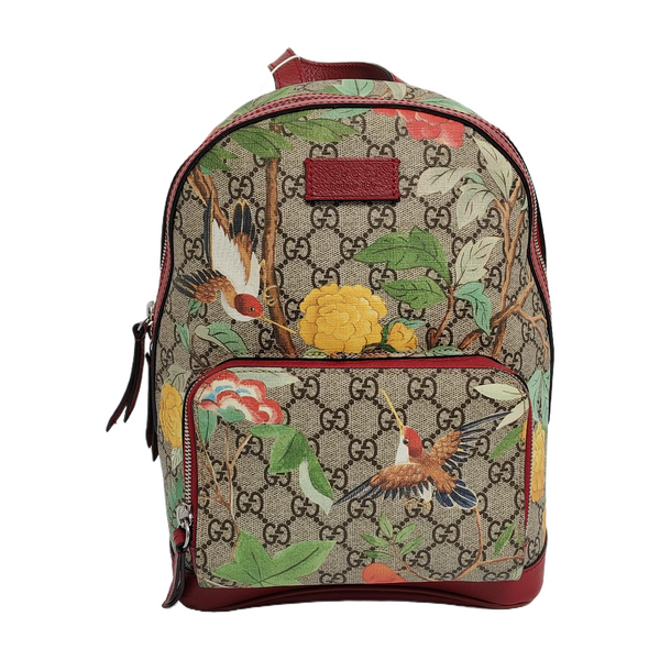GG Blooms Monogram Coated Canvas Beige