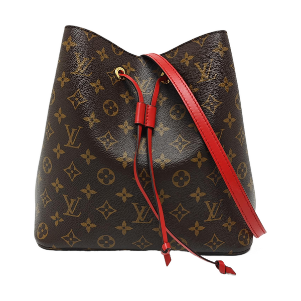 NÉONOÉ MM Monogram Coated Canvas Brown