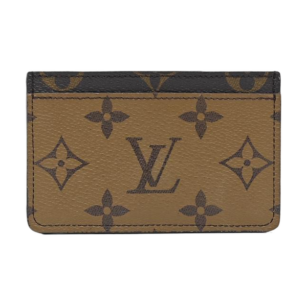 Monogram Coated Canvas Card Holder Brown