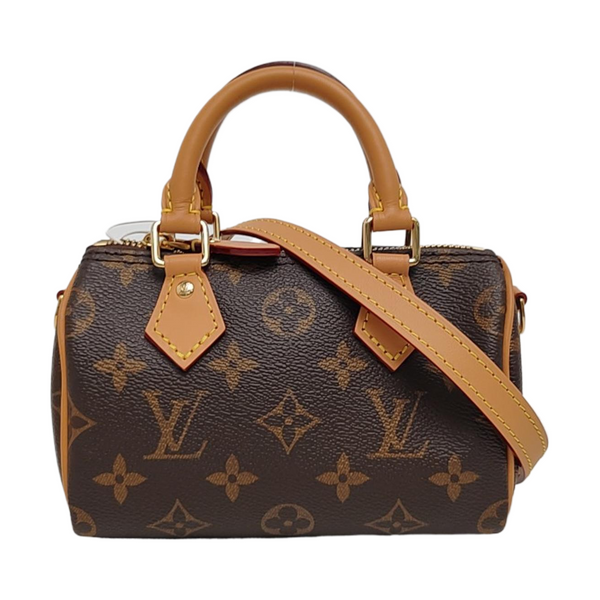 SPEEDY Nano Monogram lona revestida marrón
