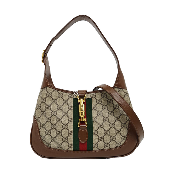 Jackie 1961 Small Monogram Coated Canvas Beige