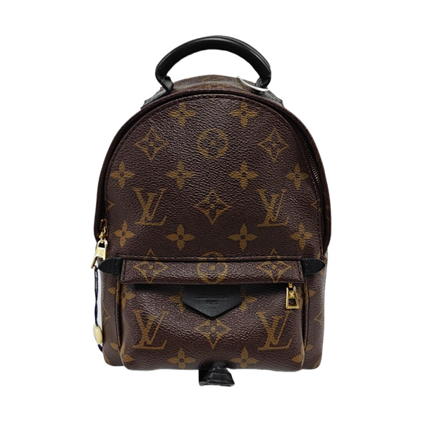 PALM SPRINGS Mini Monogram Coated Canvas Brown