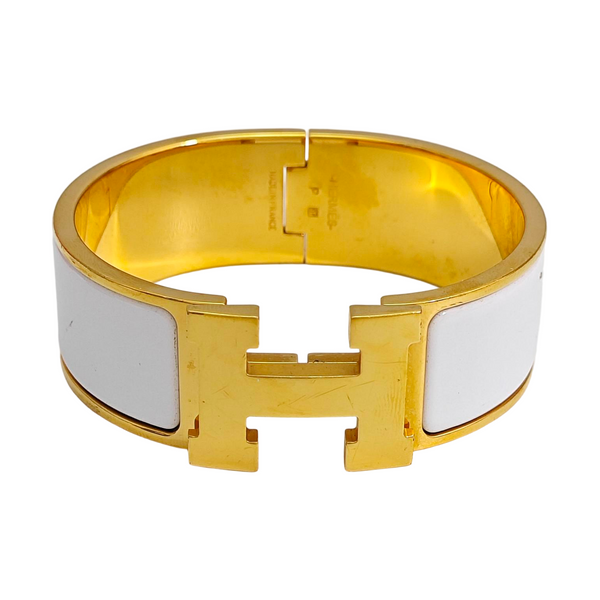 Clic H Metal Gold Bangle